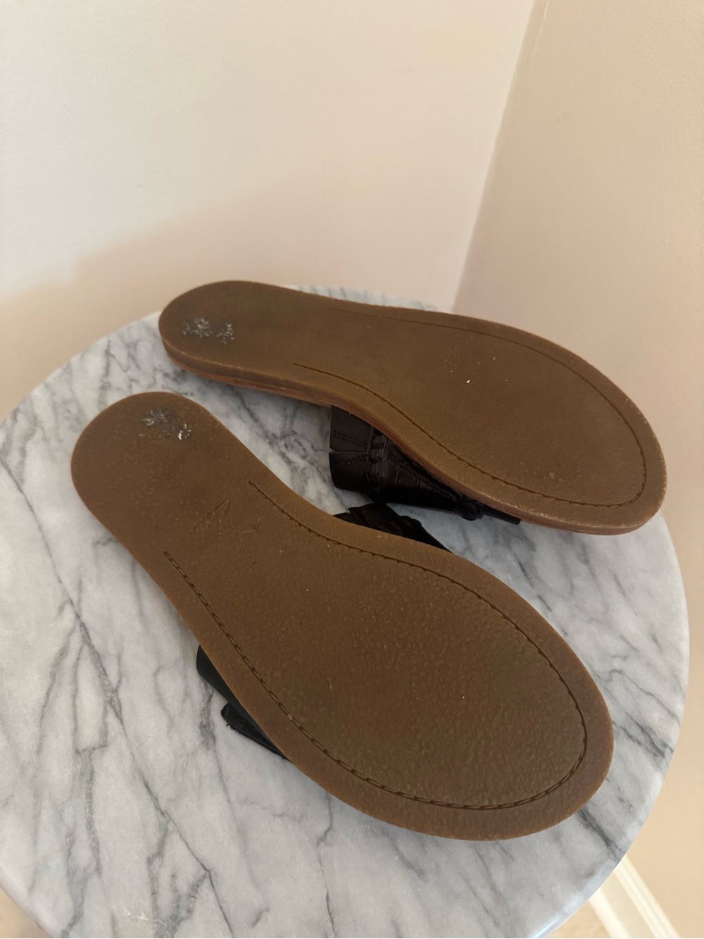 Clarks Maritime Mule Comfort Cushion Black Leather Slide Sandals Women’s 9.5 - Picture 8 of 9